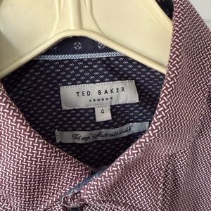 Ted Baker London Red Casual Button Down Shirt